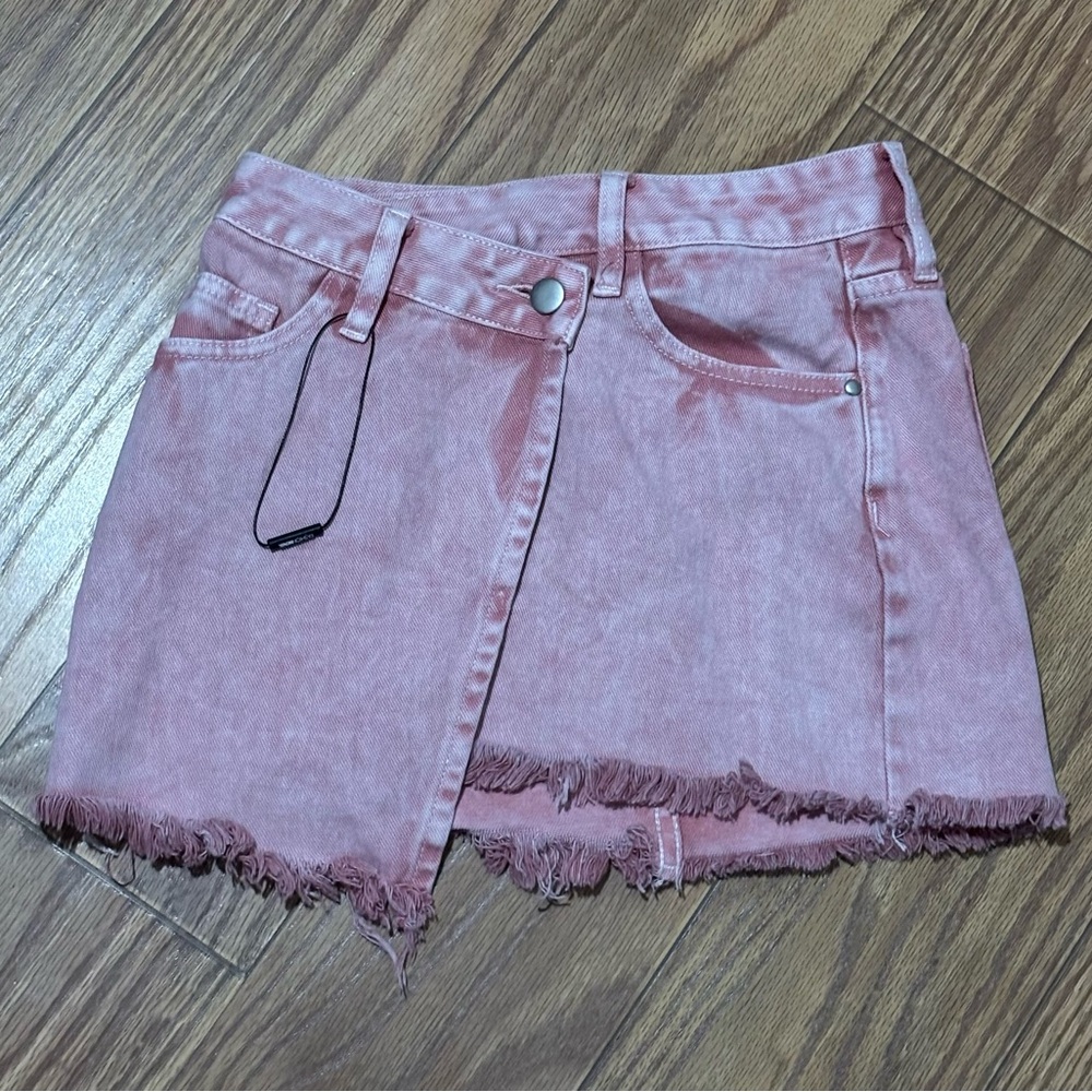 Fashion Nova Blush Asymmetrical Skirt